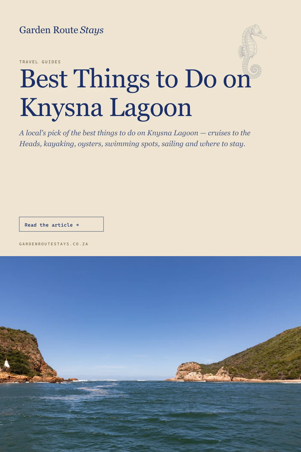 Pinterest pin: Best Things to Do on Knysna Lagoon