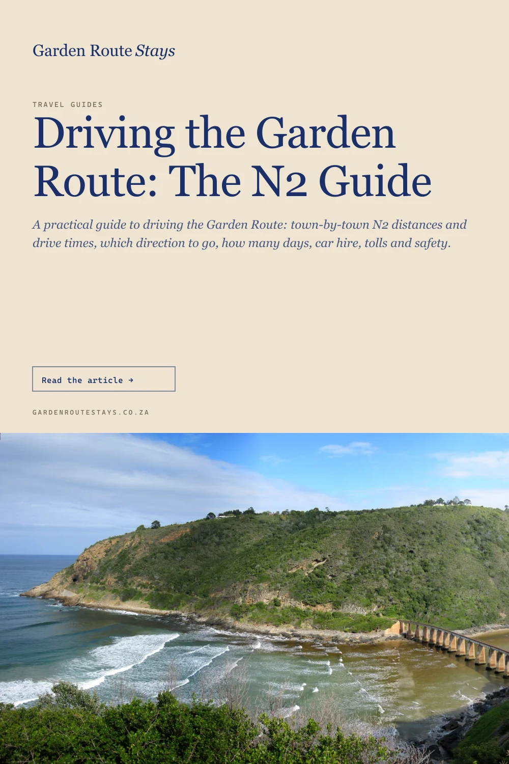 Pinterest pin: Driving the Garden Route: The N2 Guide