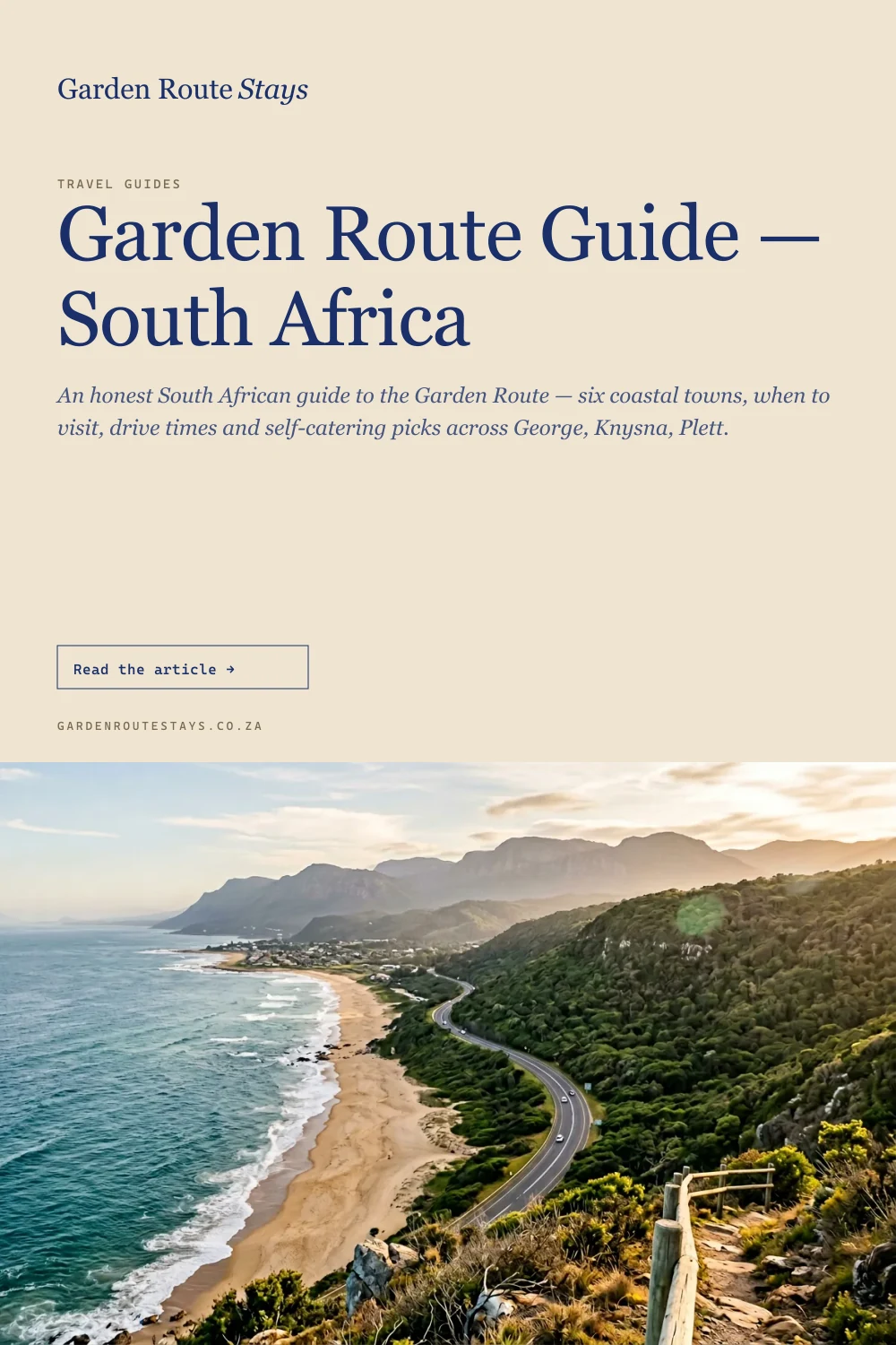 Pinterest pin: Garden Route Guide — South Africa