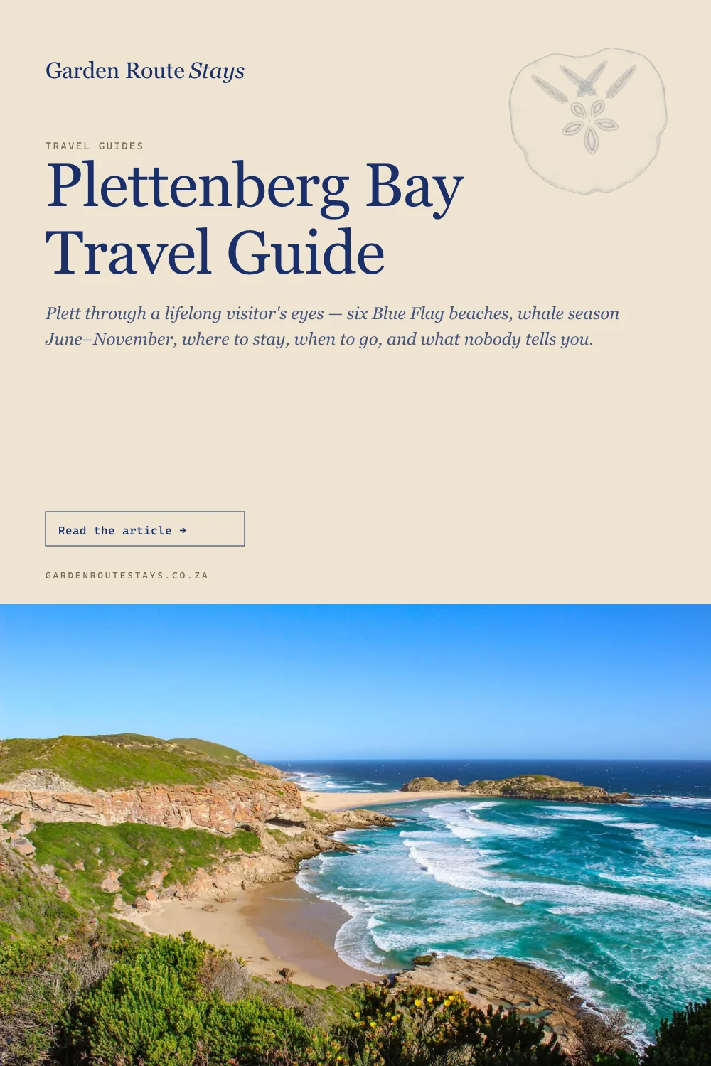 Pinterest pin: Plettenberg Bay Travel Guide