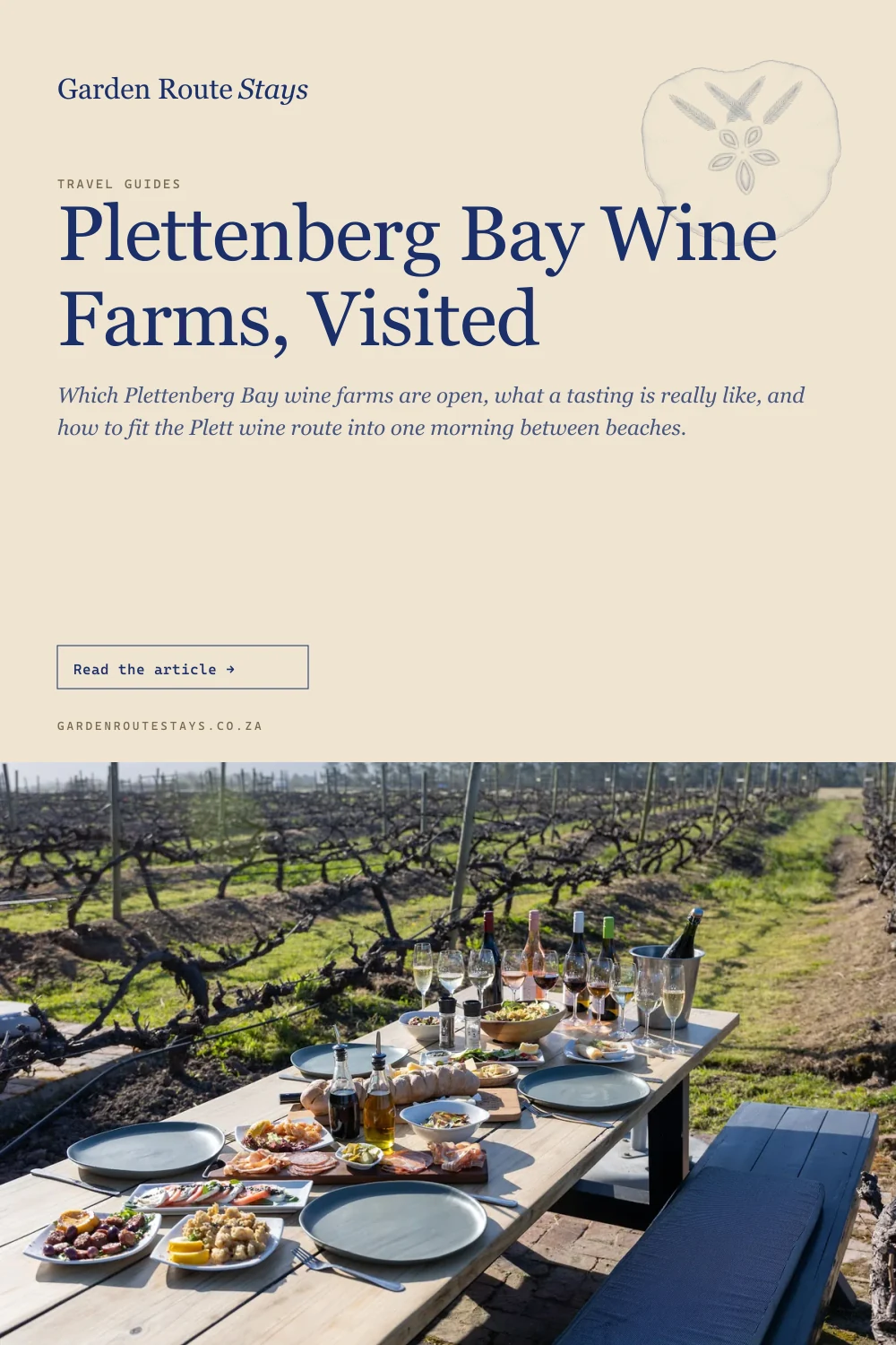 Pinterest pin: Plettenberg Bay Wine Farms, Visited