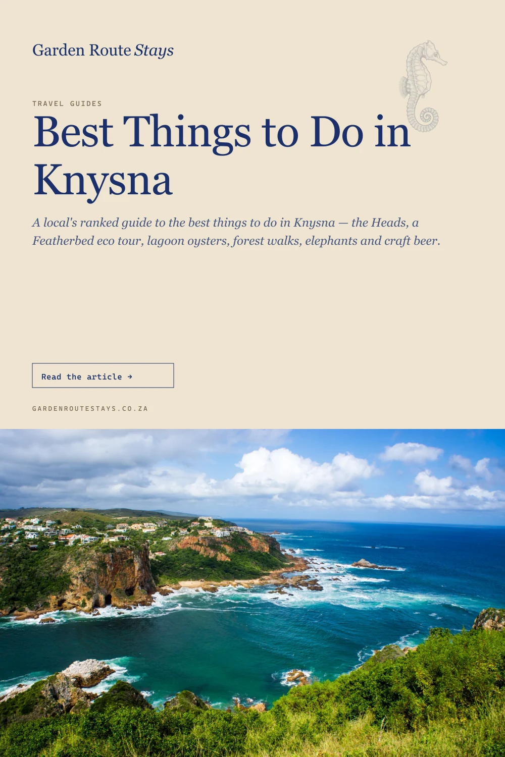 Pinterest pin: Best Things to Do in Knysna