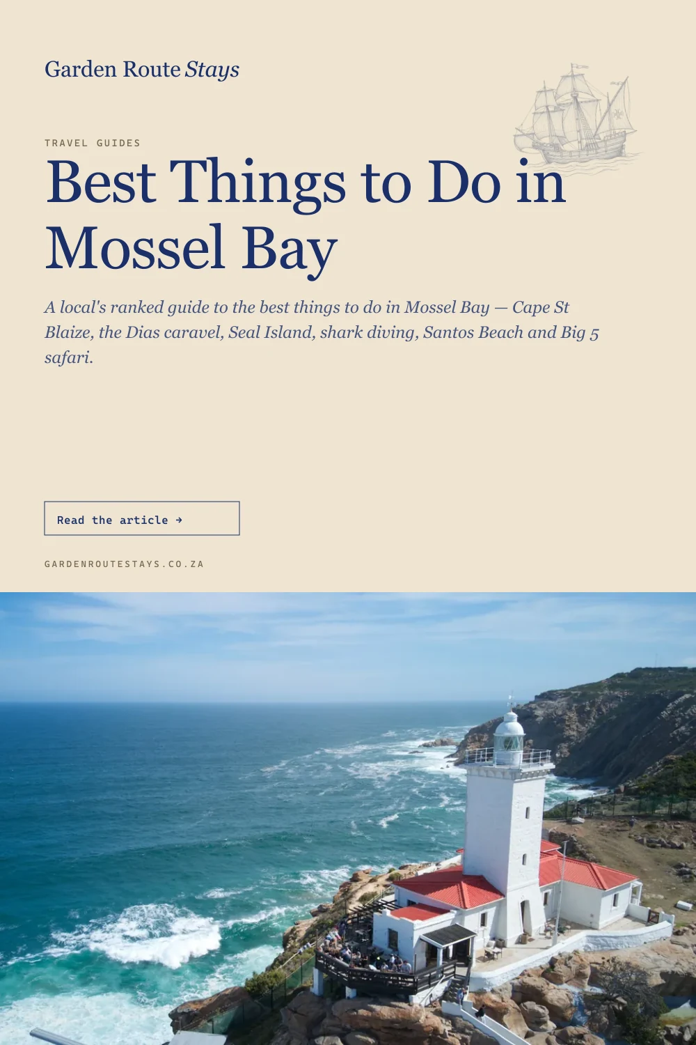 Pinterest pin: Best Things to Do in Mossel Bay