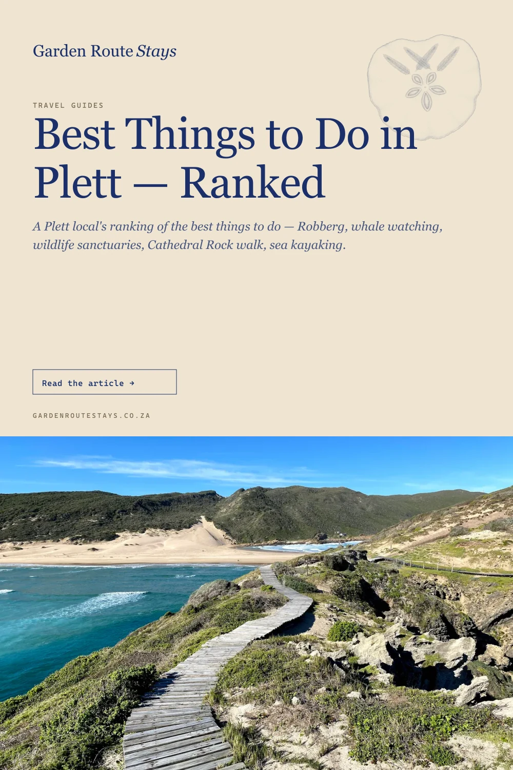 Pinterest pin: Best Things to Do in Plett — Ranked