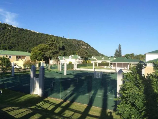 Scenic mountain and valley landscape view from property grounds