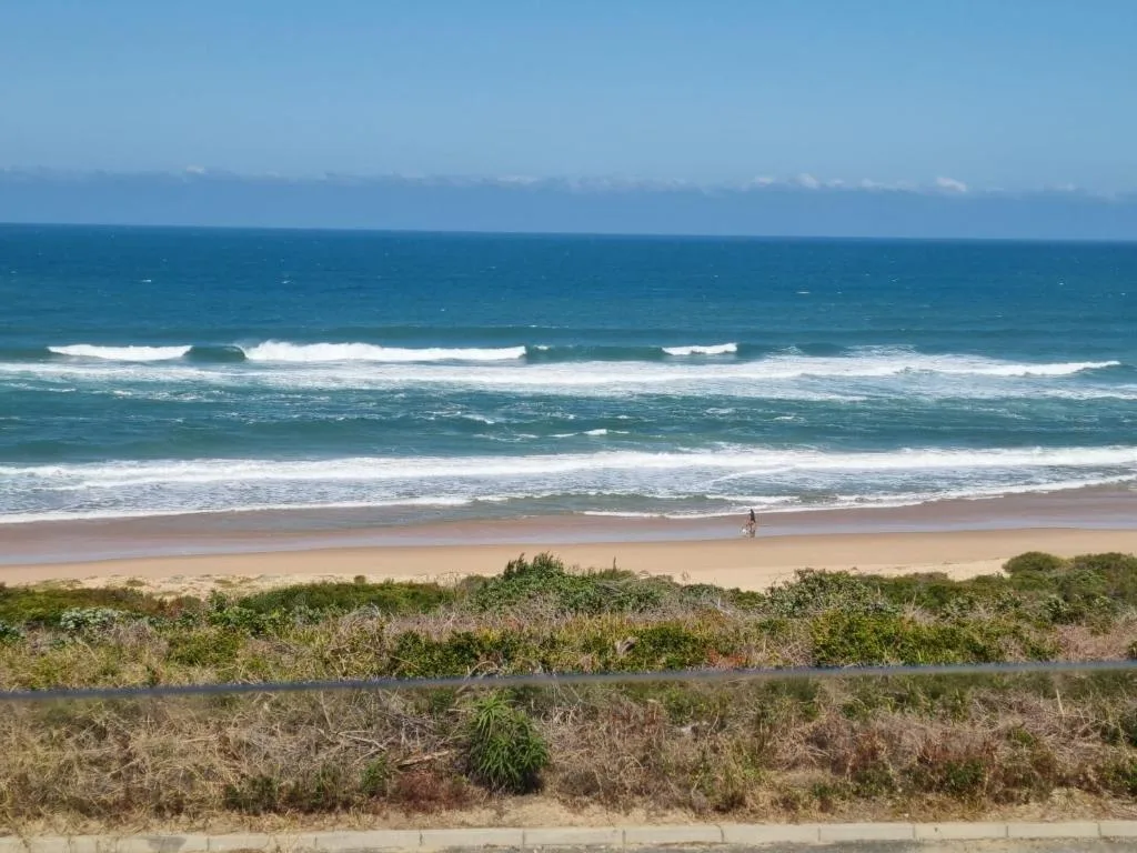 Expansive ocean view with breaking waves and pristine beach from property